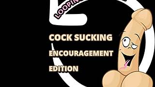 Gay men giving blow jobs and sucking cocks with enthusiasm