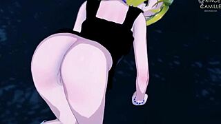 Anna’s wet pussy is a healing tool for Shaman King in this porn video