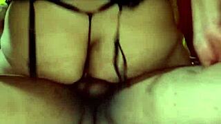 Shaved pussy latina gets fucked by big cock