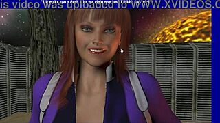 Virtual sci-fi girls in hot scene with armory fucking and more