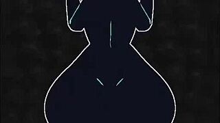 Collection of cartoons with anime music