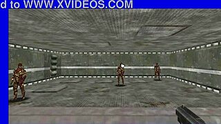 Virtual sci-fi girls in hot scene with armory fucking and more