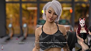 Cartoon porn: Athletic babes in tight clothes work out in the gym