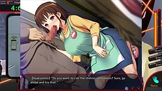 Cartoon porn with train action and chikan theme