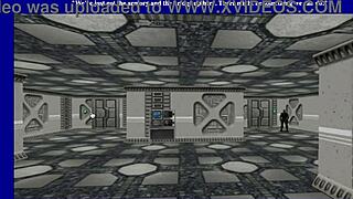 Virtual sci-fi girls in hot scene with armory fucking and more