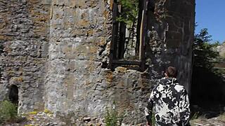 Nude Shooting Captures Raw Action at Abandoned Military Base Totleben Island 4
