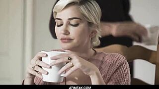 Beautiful blonde seduces her stepson in this adult film