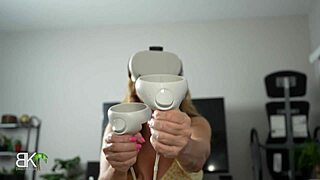 Dumb Stepmom Tricked by VR Gamer Stepson into Deep Action
