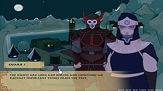 Adult game with Japanese cartoon characters and dating simulation