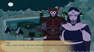 Adult game with Japanese cartoon characters and dating simulation