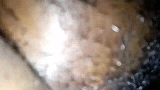 Black beauty gets curvy ass fucked on bed