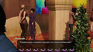 Beautiful women with big natural boobs in a 3D animated porn movie