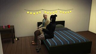 Little Asian girl, umm, Chinese whore, does great with client!