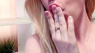 A beauty in stockings masturbates and makes a lot of noise while she has an orgasm