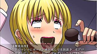 Hentai game with forced training and hardcore sex scenes in a gallery
