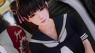 Koharu’s train ride turns into a wild hentai experience
