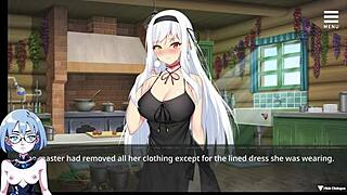 Hentai game with animated witch in sexual prison