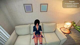 Beautiful anime-style video of my neighbor’s big tits and ass