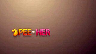 Cute doll gets her vagina filled with warm piss