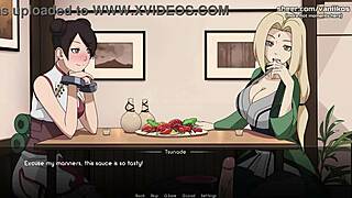 Tsunade and Tenten's public encounter in Naruto's restaurant