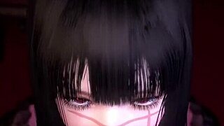 3D animated porn with chained up subs and dominant tops in Chainsaw Man fetish