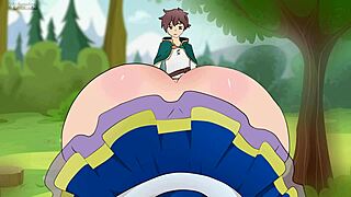 Aqua's short skirt raises eyebrows in MILF cartoon parody