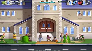 Animated hentai game with ecchi elements and commented gameplay