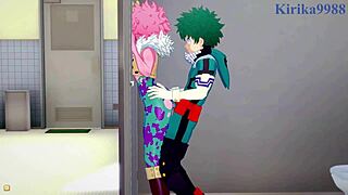 3D animated My Hero Academia hentai with big tits action