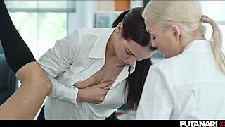 Beautiful girls with great big natural tits get cock and cum inside them