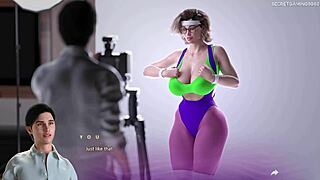 Huge natural tits in Apocalust - 3D hentai game