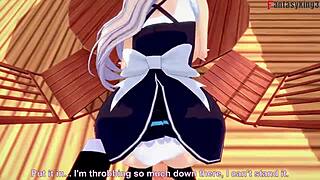 See through restaurant action in Azurlane full movie and POV