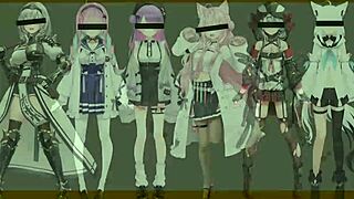 HoloLive's poke dance is so hot it’s like an anime