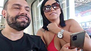 Tattoos and big natural tits in amateur porn film