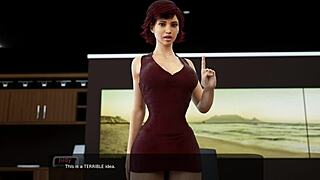 Stepmother seduces me in the kitchen in this anime porn video