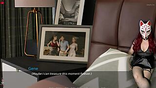 Young brunette MILF getting some action in animated porn