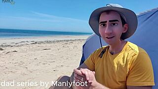 Stepfathers in gay porn series: Surfing and sex in a beach setting