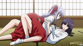 Step sisters caught touching each other in this uncensored hentai video