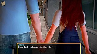 Redhead's erotic journey in 3D cartoon world