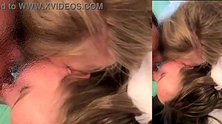 Hot birthday cake and tight pussy masturbation action