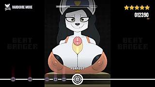 Furry cop goes wild in this hentai game
