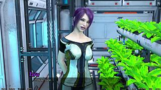 3D animated porn: shy emo chick gets nailed in space