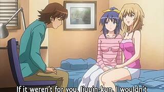 Big tits step sister gets horny outdoors in hentai video