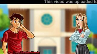 3D animated Uni days with wet panties and more