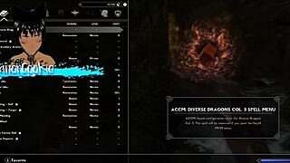 Skyrim sex mods in 3D with big tits and assfucking