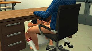 A young and innocent student has sex with her teacher to get good grades