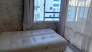 Boss seduces me in the living room for a hot session