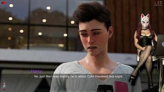 Ms. Denver in sexy costumes in a porn game with hentai elements