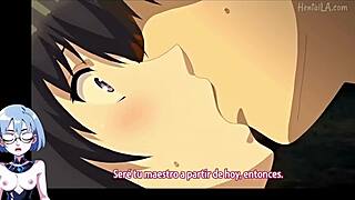 3D animated anime with commented gameplay and a futanari protagonist in a harem