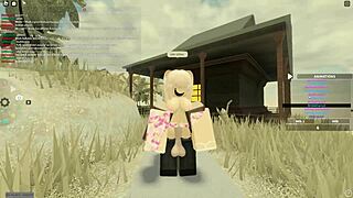 Roblox porn with T rk e and ass shaking action