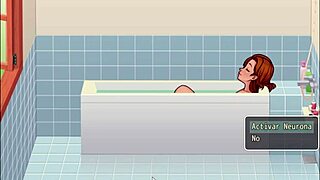 Hentai game with big ass instructor and blowjob instruction
